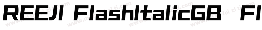 REEJI FlashltalicGB  Flash Black字体转换